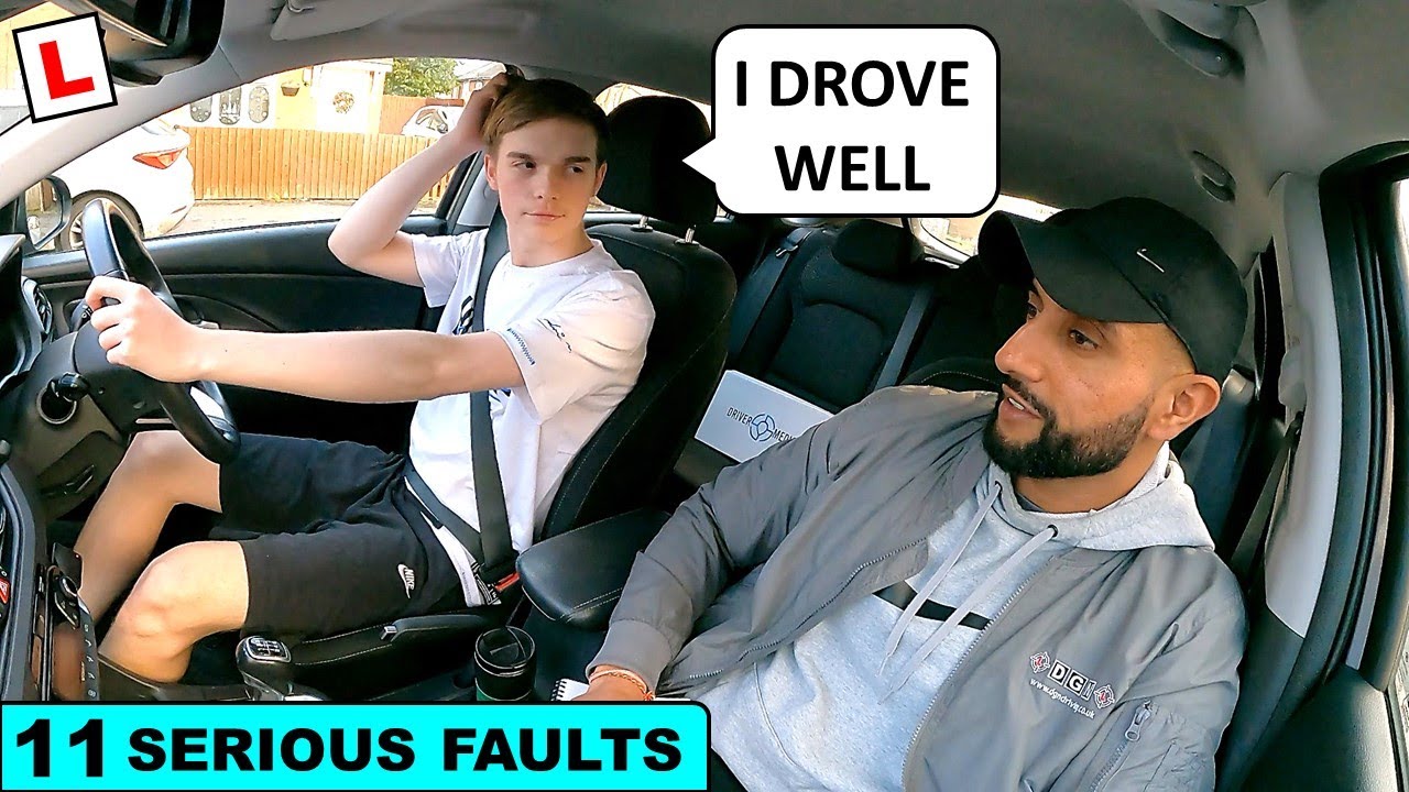 11 SERIOUS MISTAKES But Learner Thinks His Driving Was GOOD