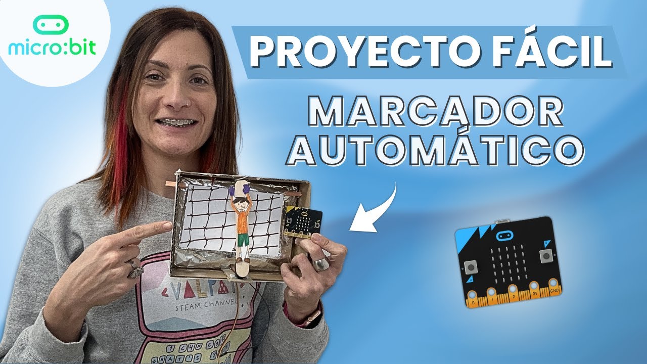 🥅 Portería Inteligente 🤖 IDEA proyecto fácil con MICRO:BIT y SERVO | ValPat