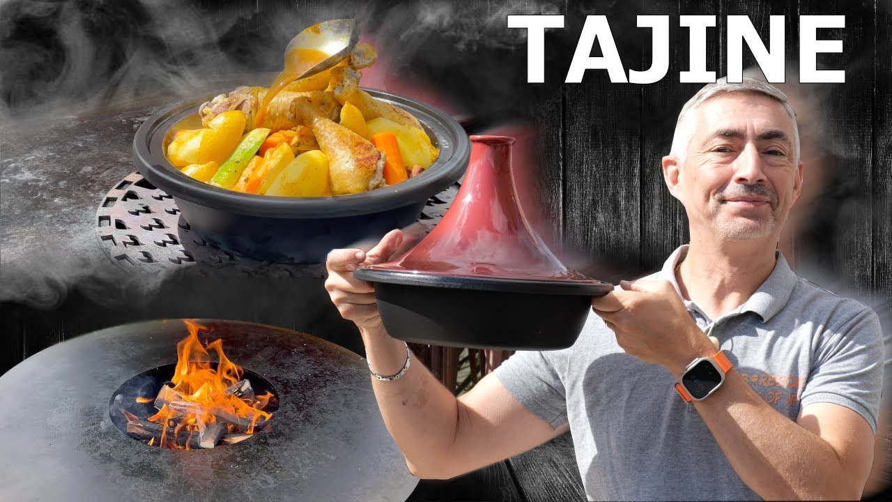 Tajine de poulet au brasero plancha GrillRost !