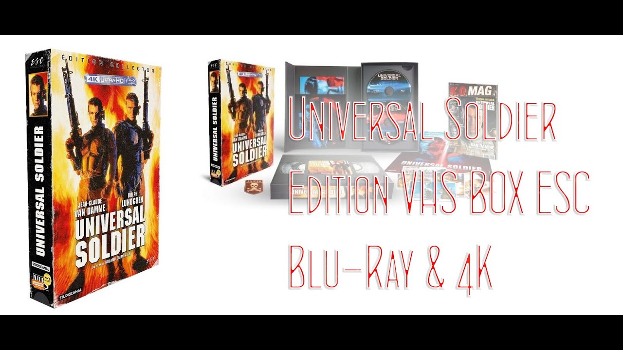 Universal Soldier VHS BOX Unboxing Edition ESC Blu-Ray & 4K