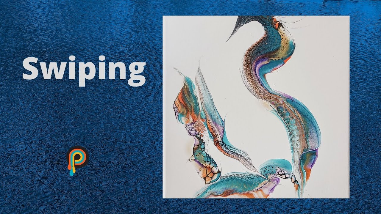 Swiping Away, I See 2 Birds 🎨Minimalistic - Negative Space Fluid Art - Shelee recipe