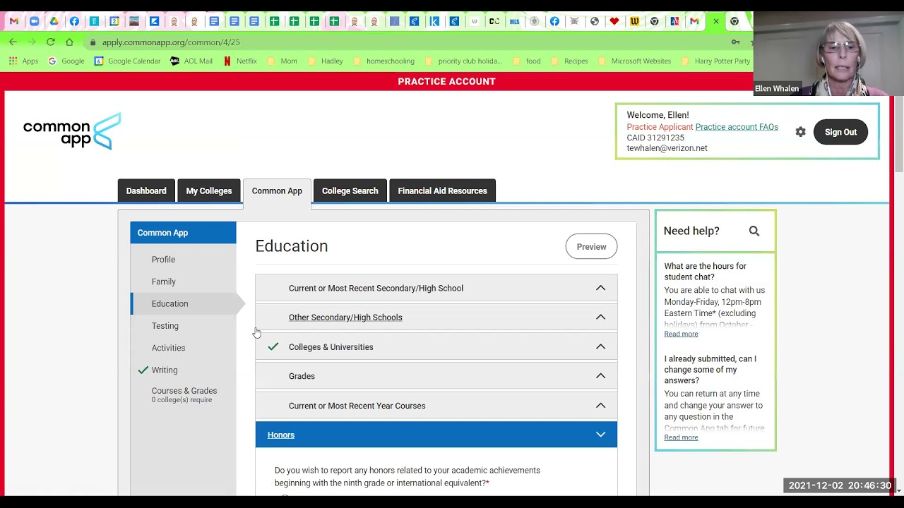 Common App Common Mistakes