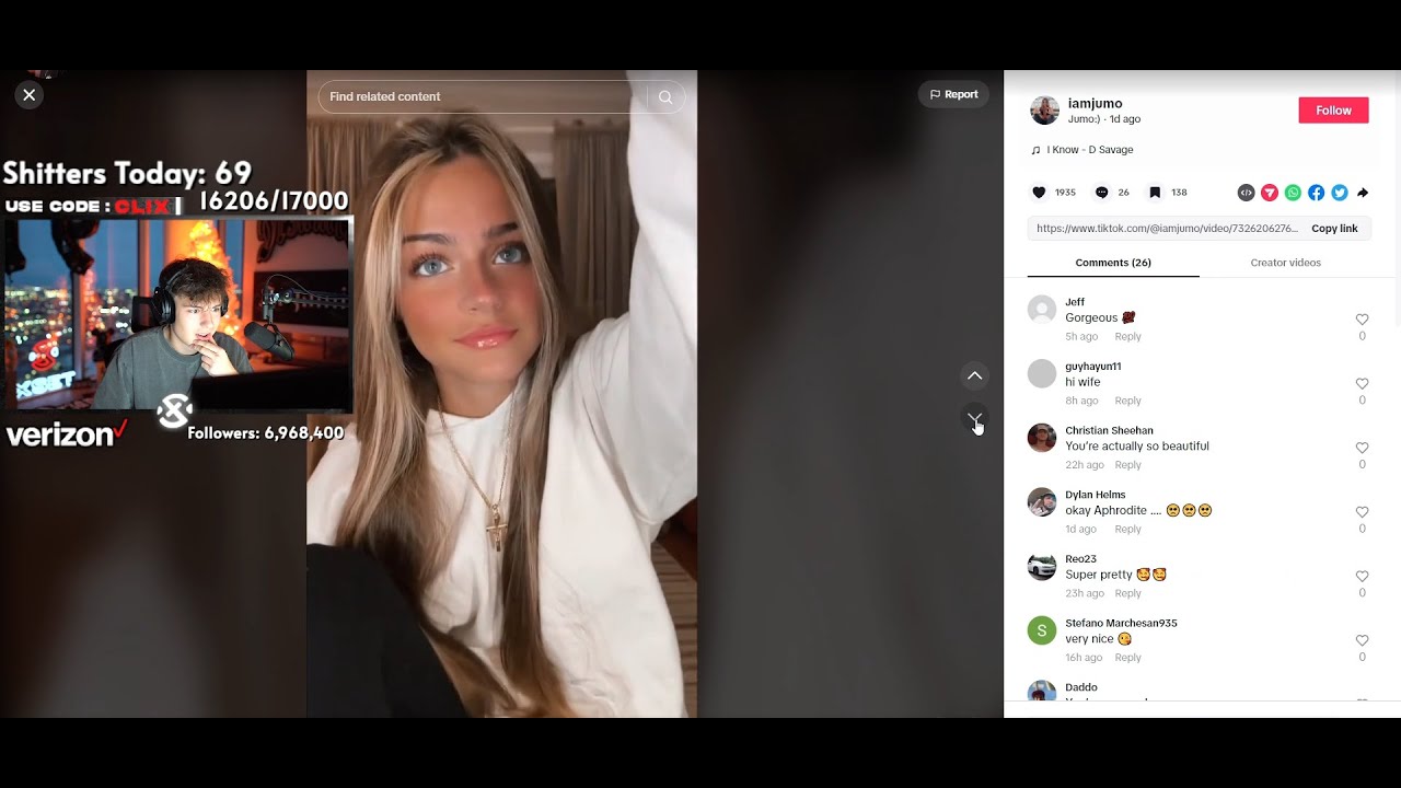 CLIX STALK AN ITALIAN BADDIE... 😍(goes wrong)