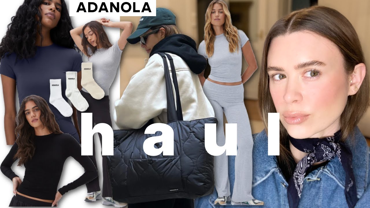 ADANOLA TRY ON HAUL + SIZING // LEGGINGS, TOPS, SOCKS + GYM BAG