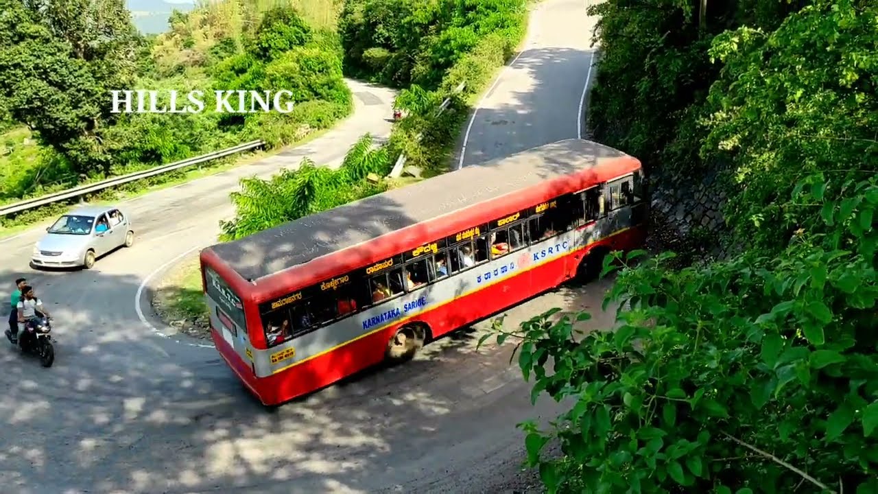KSRTC BUS PRIVATE BUS DRIVING | MM HILLS HAIRPIN BEND ROAD | GAT SECTION |