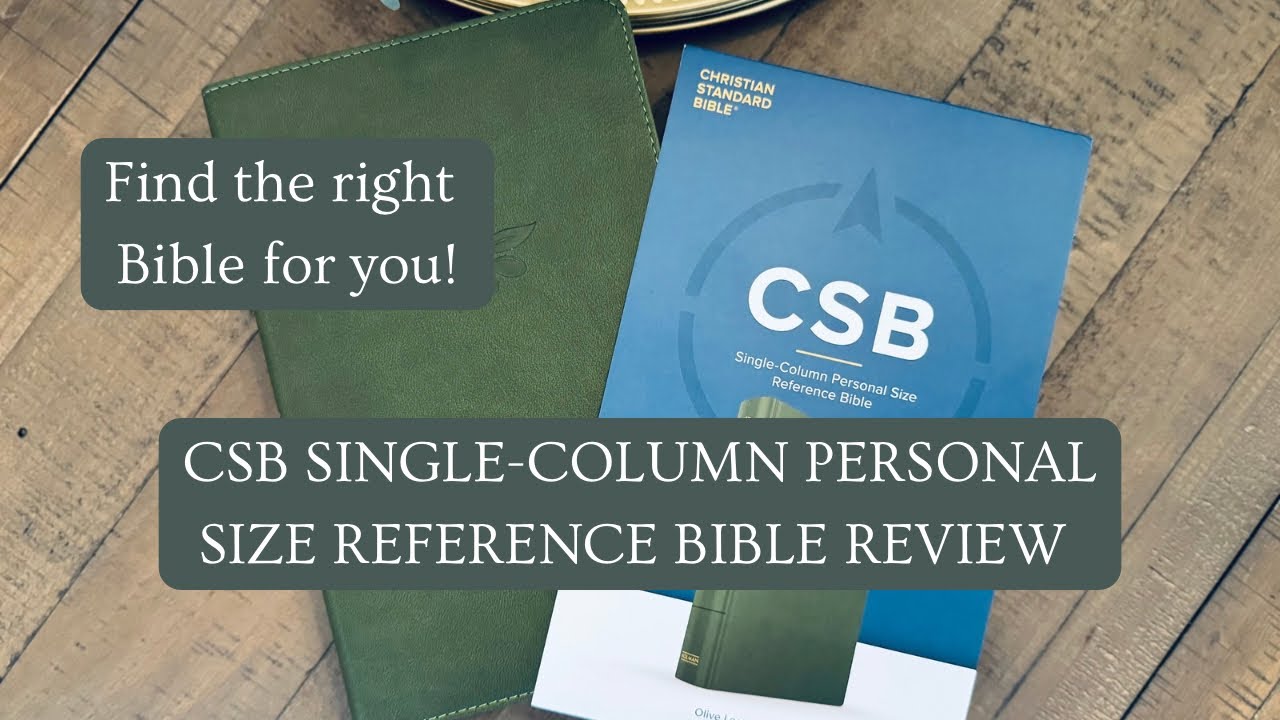 Обзор Библии CSB Single Column Personal Size | Holman Bible