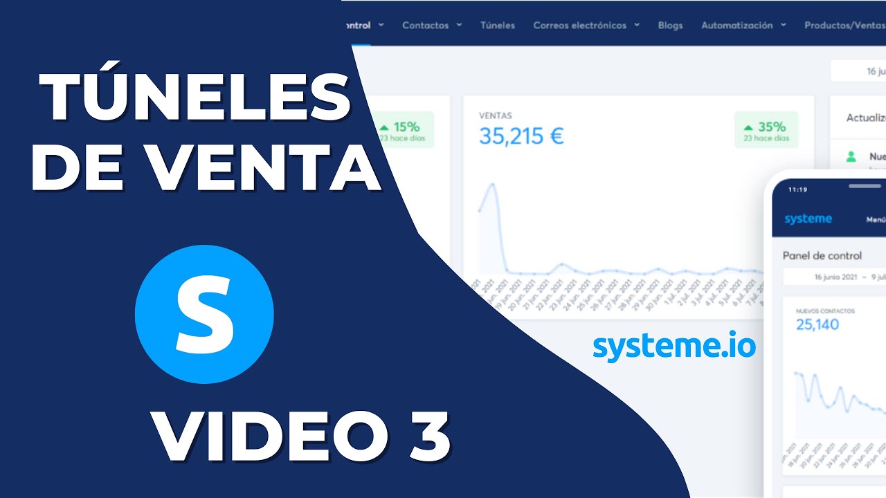 C&oacute;mo crear tu primer t&uacute;nel de ventas con systeme.io