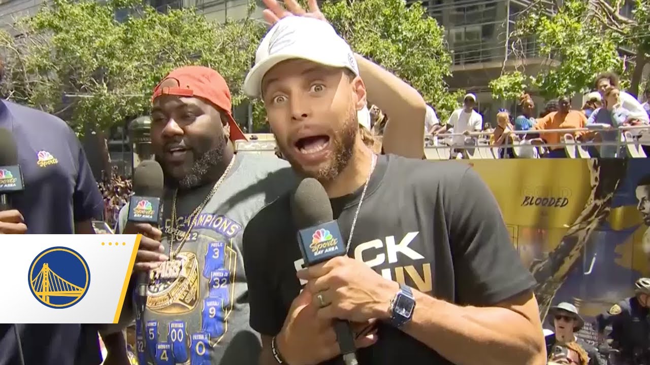 Stephen Curry AMAZING Interview During 2022 Warriors Champions Parade