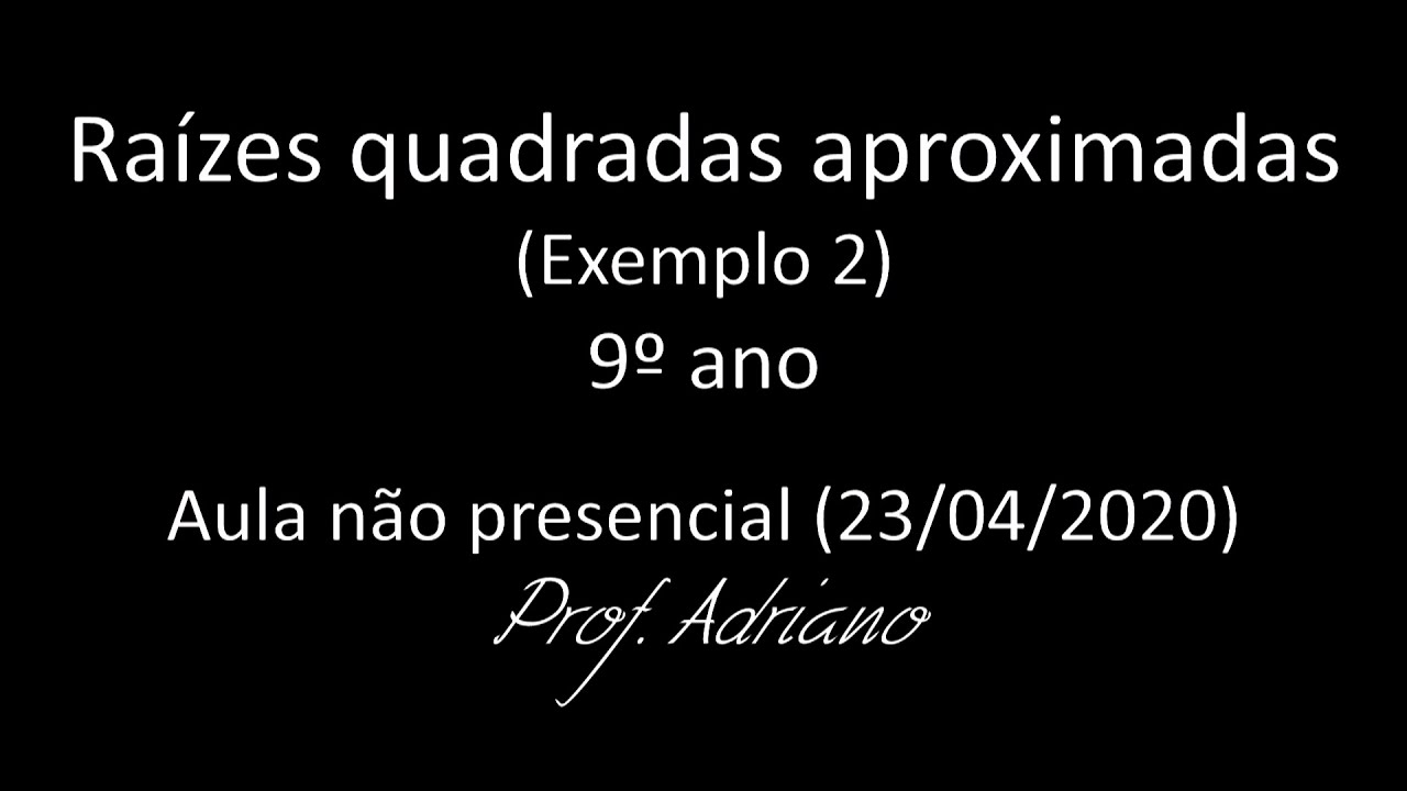 Raízes Aproximadas - Exemplo 2