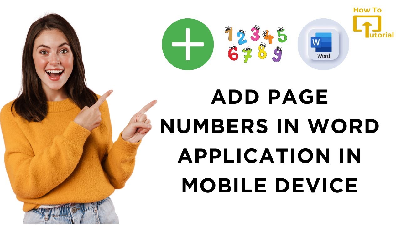 How to Add Page Numbers in Word Application in Mobile Device