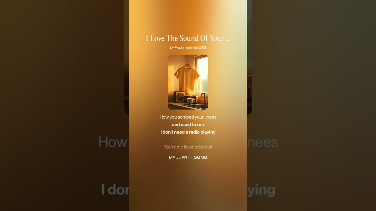 I Love The Sound Of Your Voice 