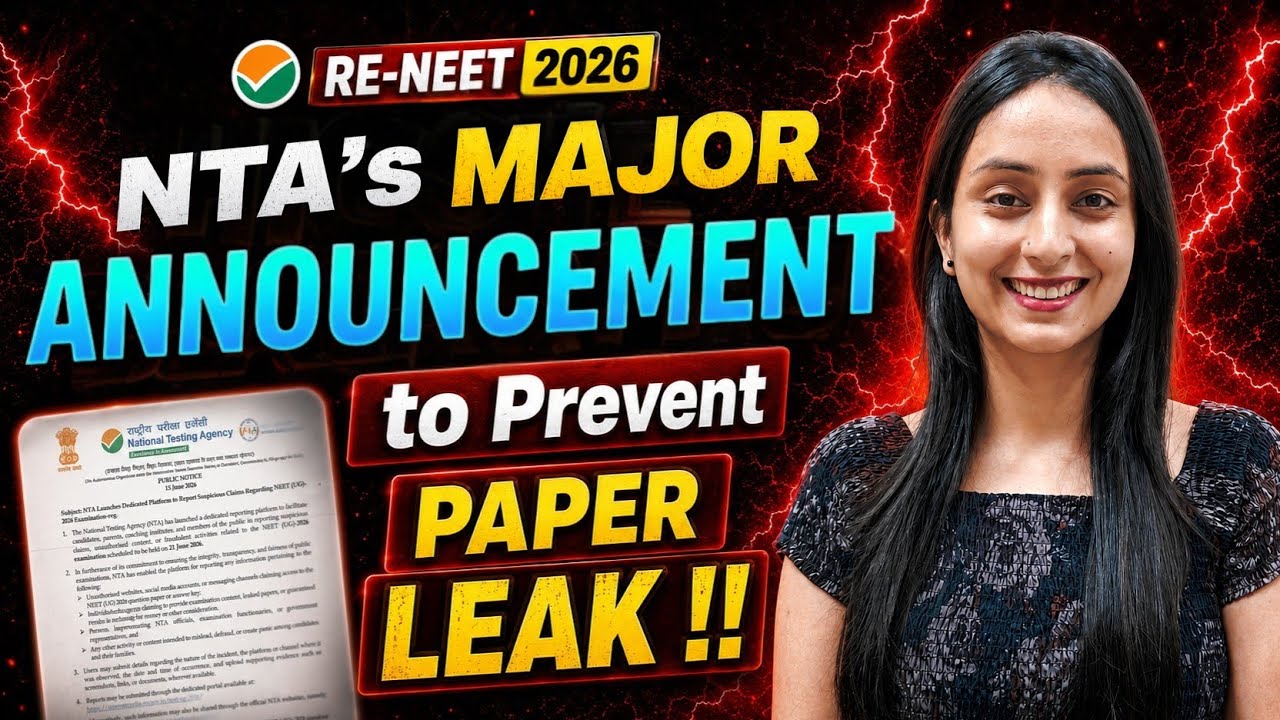 🚨RE-NEET 2026: NTA's Major Action Against FAKE Paper Leaks⚠️ #neet #neet2026 #update #yt