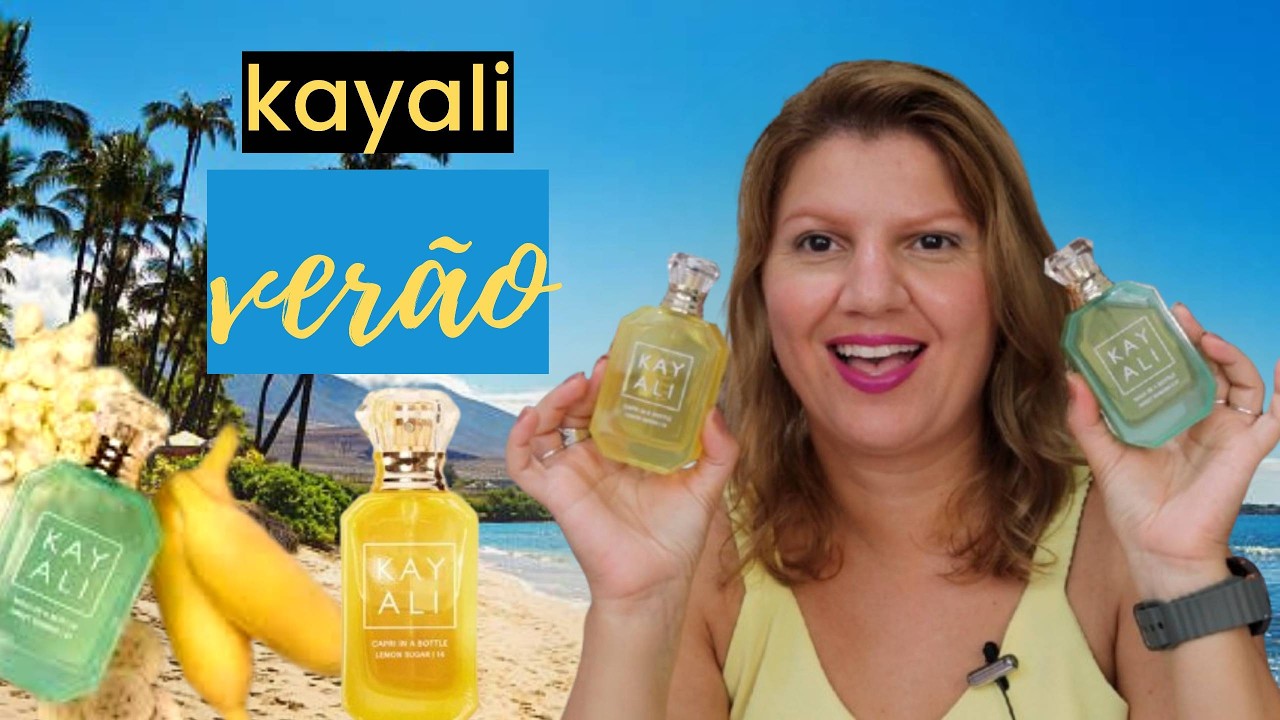 PERFUMES DE VERÃO DA KAYALI MAUI IN A BOTTLE SWEET BANANA 37 E CAPRI LEMON SUGAR 14