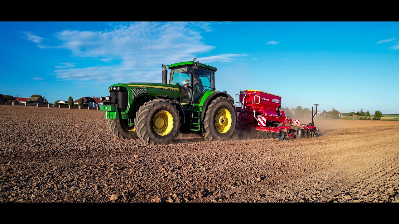 John Deere 8220 + Pöttinger TERRASEM 4000T