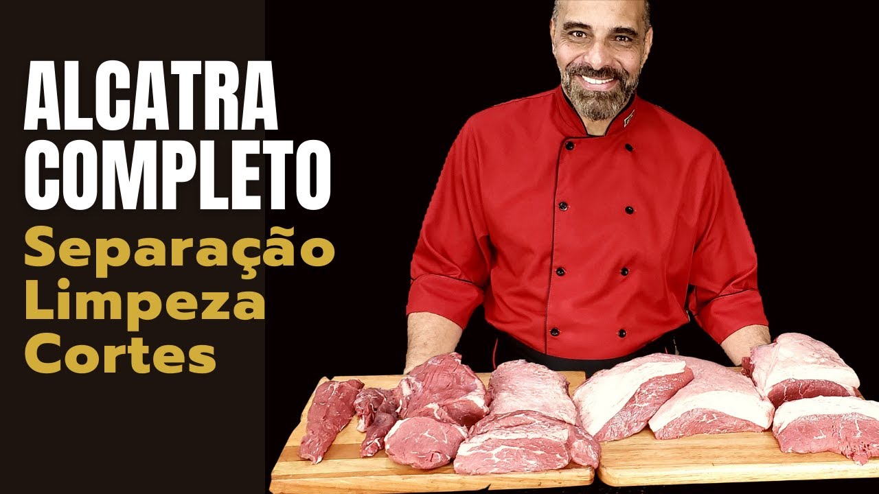 Alcatra completo, separação, limpeza e cortes