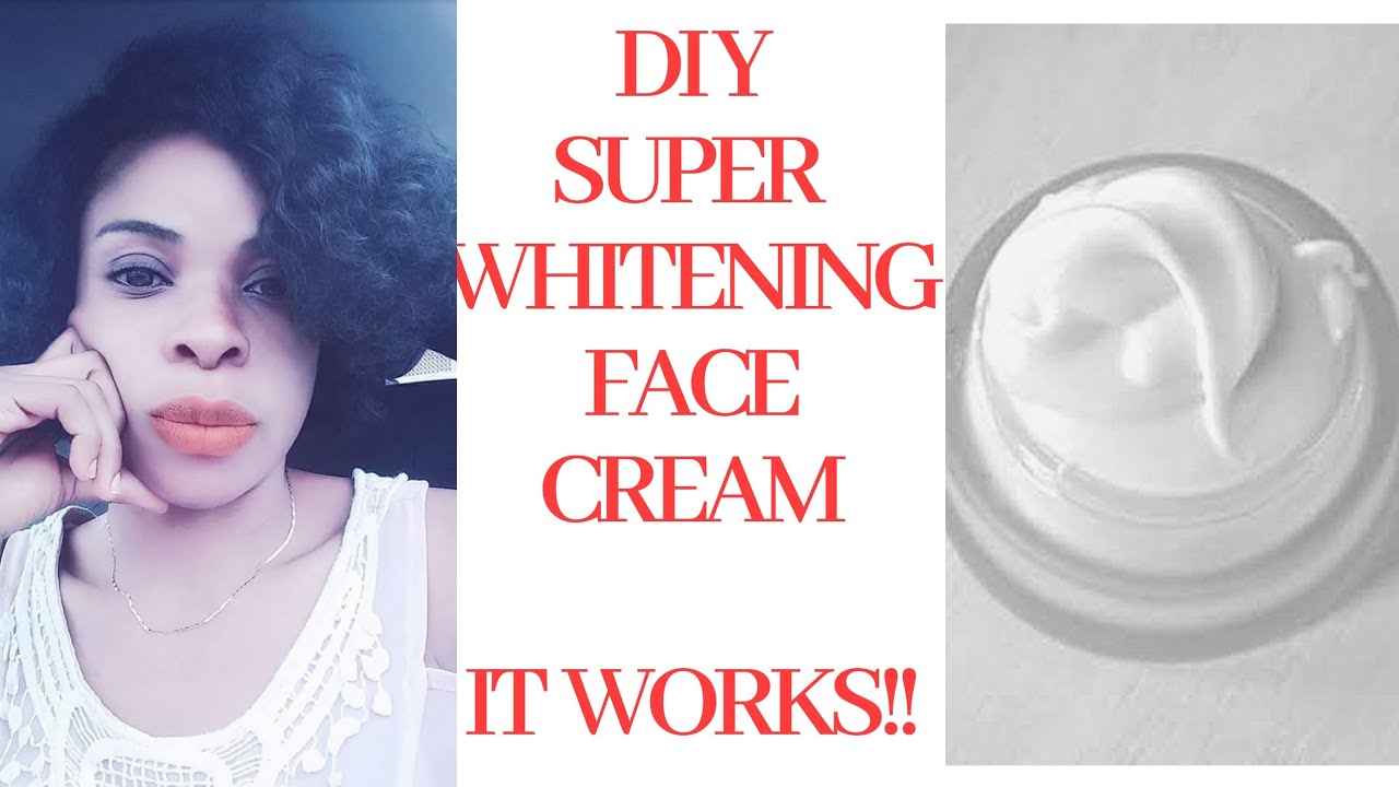 How To Make Super Whitening Face Cream/ Halfcaste Whitening Face Cream