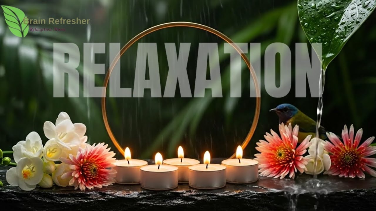 🌧️ Relaxing Rain Sounds & Candle Ambience | Deep Sleep, Stress Relief & Mind Relaxation 🌿✨