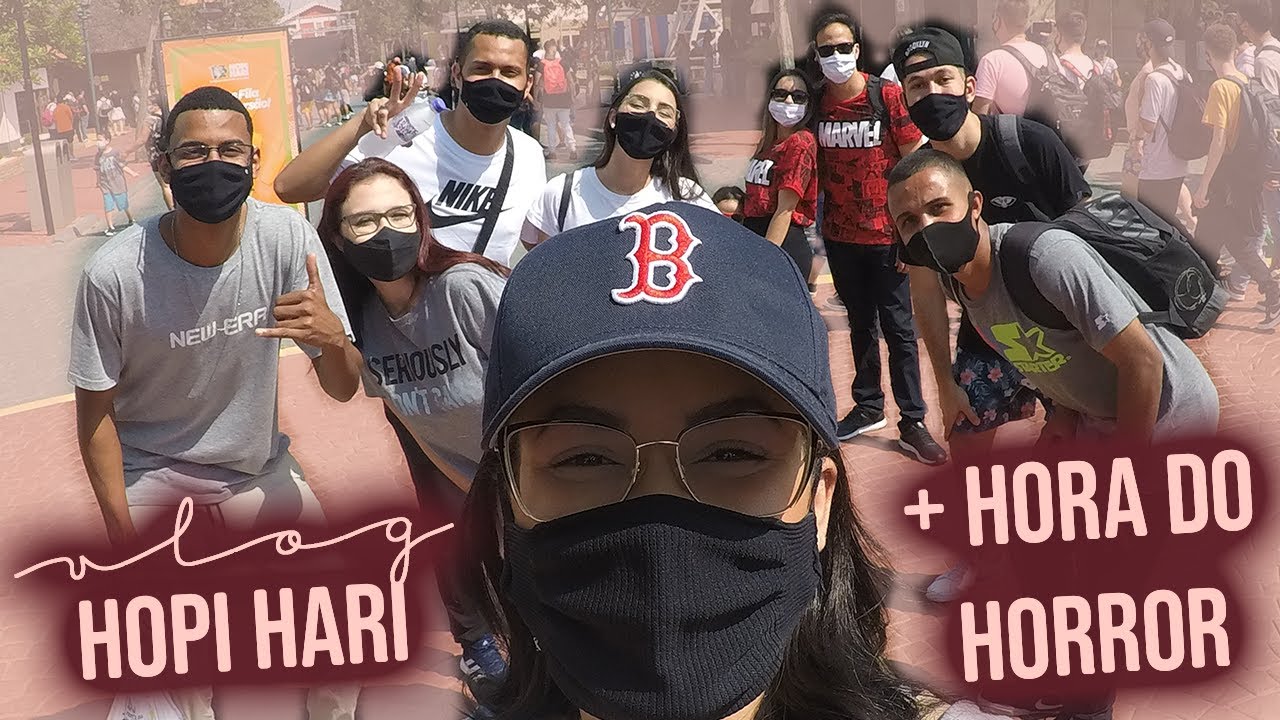 Vlog - Um dia no Hopi Hari + Hora do horror!