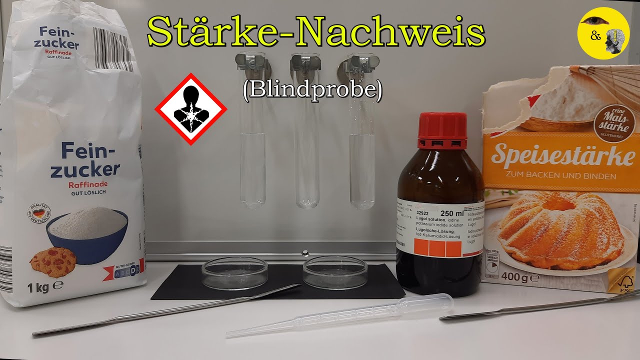 St&auml;rke-Nachweis mit Lugolscher L&ouml;sung | Blindprobe