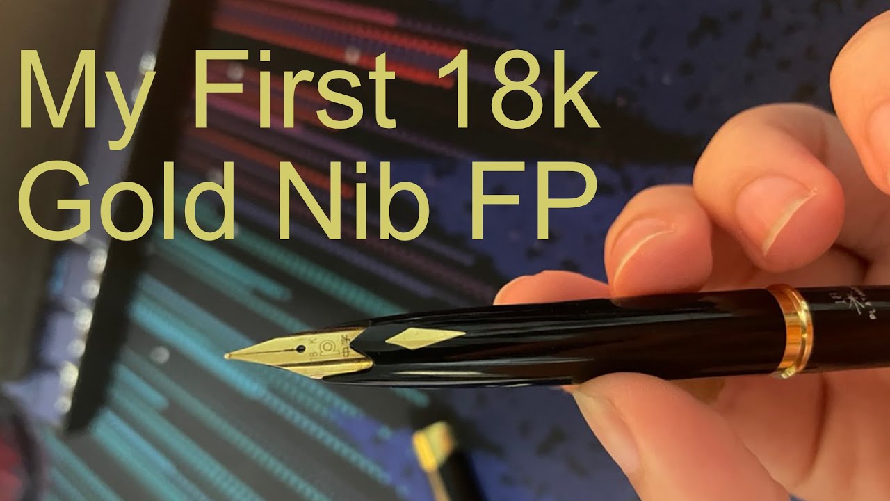 My First 18k Gold Nib FP | Platinum Pocket Pen