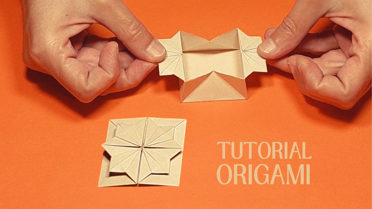 Flor de Origami que se transforma en Caja 🌸 | Origami Chrysanthemum Box