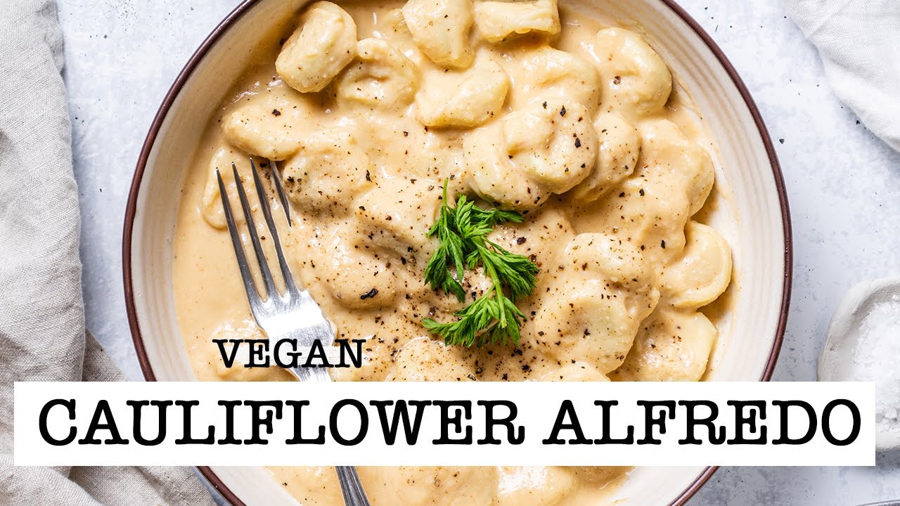 Easy Vegan Cauliflower Alfredo Recipe - Super Creamy!