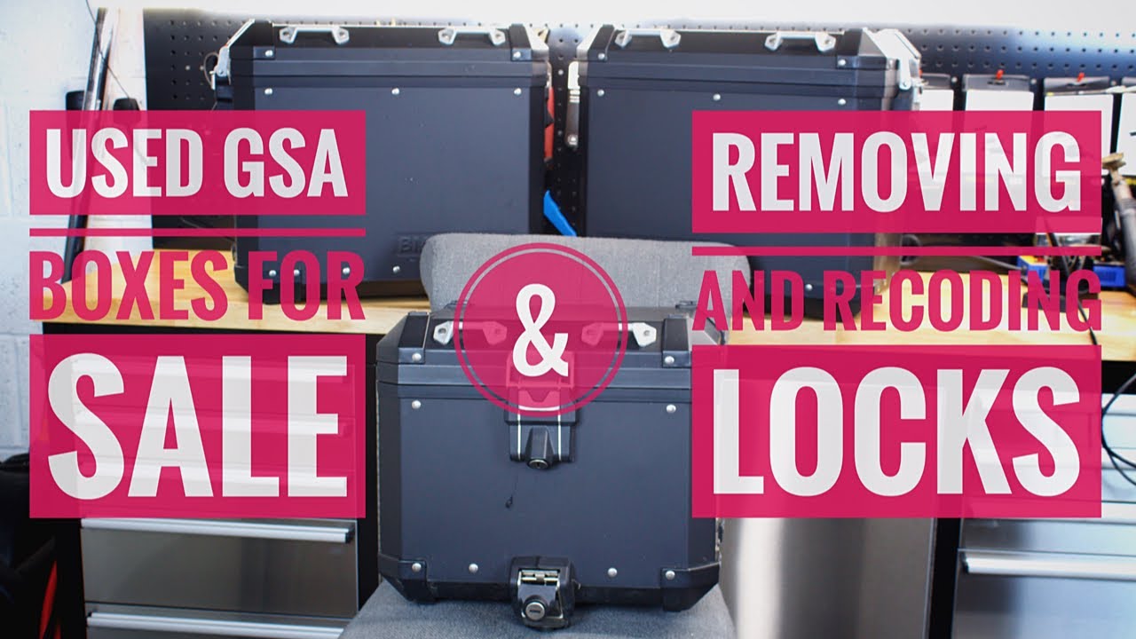 LOCK REMOVAL AND RE-CODING BMW R1200 & R1250 GSA PANNIERS AND TOP BOX