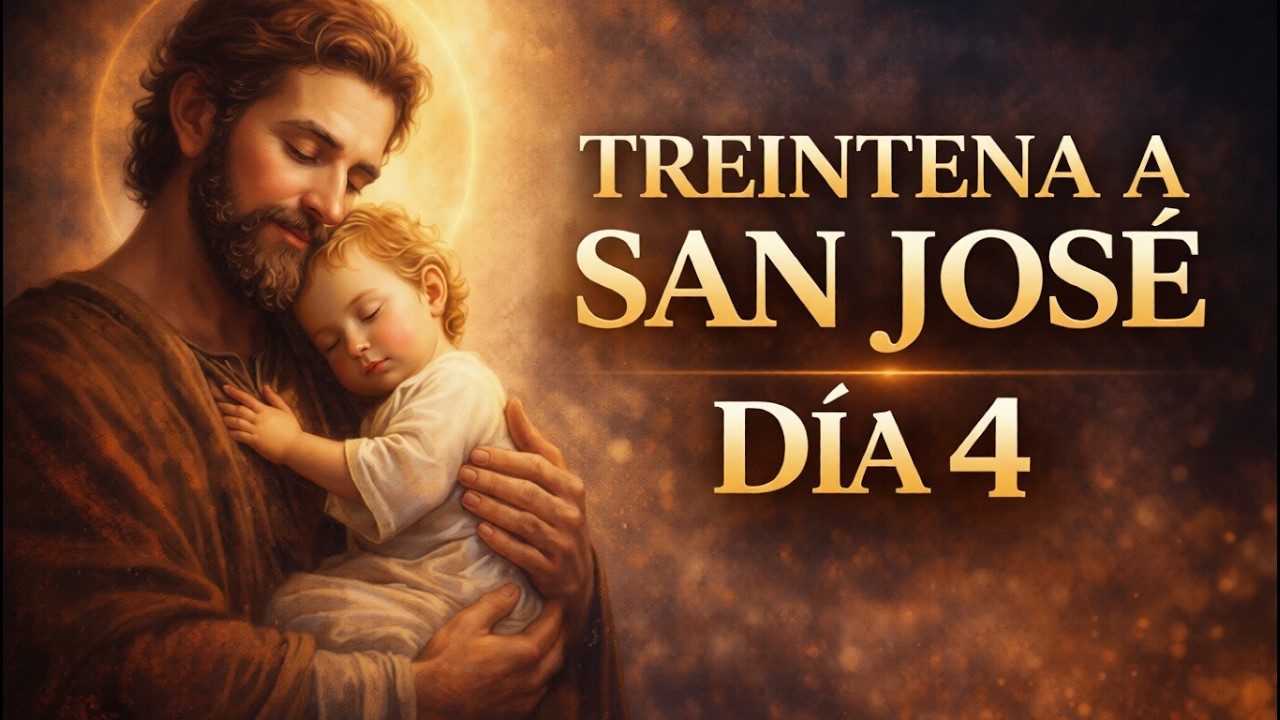 TREINTENA A SAN JOSÉ 🙏✨ | DÍA 4 | ENTRÉGAME TUS AFLICCIONES, ALGO HARÉ POR TI🌟🤍