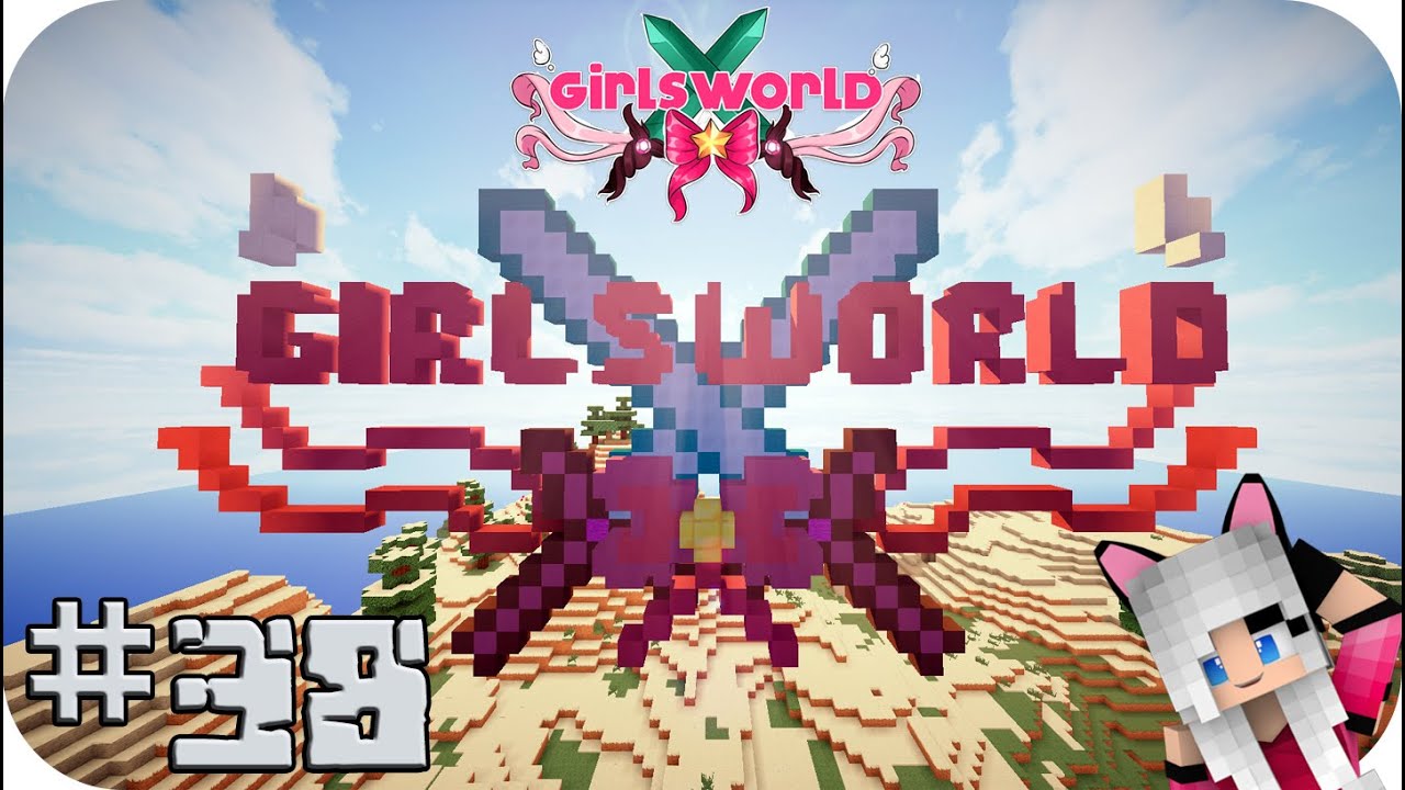 CONSTRUYENDO EL LOGO DE GIRLS WORLD - Girl's World  Ep 38 Minecraft