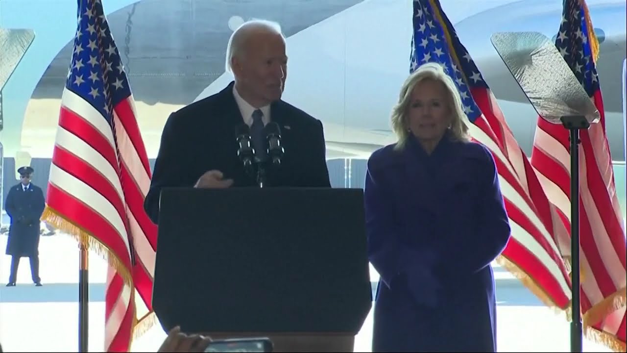 Watch Joe Biden leave Washington, DC in final farewell aboard Special Air Mission 46