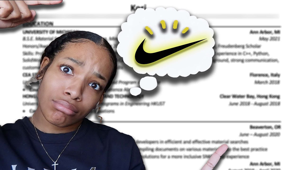 This Is The Resume That Got Me Into Nike... | How I REALLY Got Into Nike | Engineering Internship