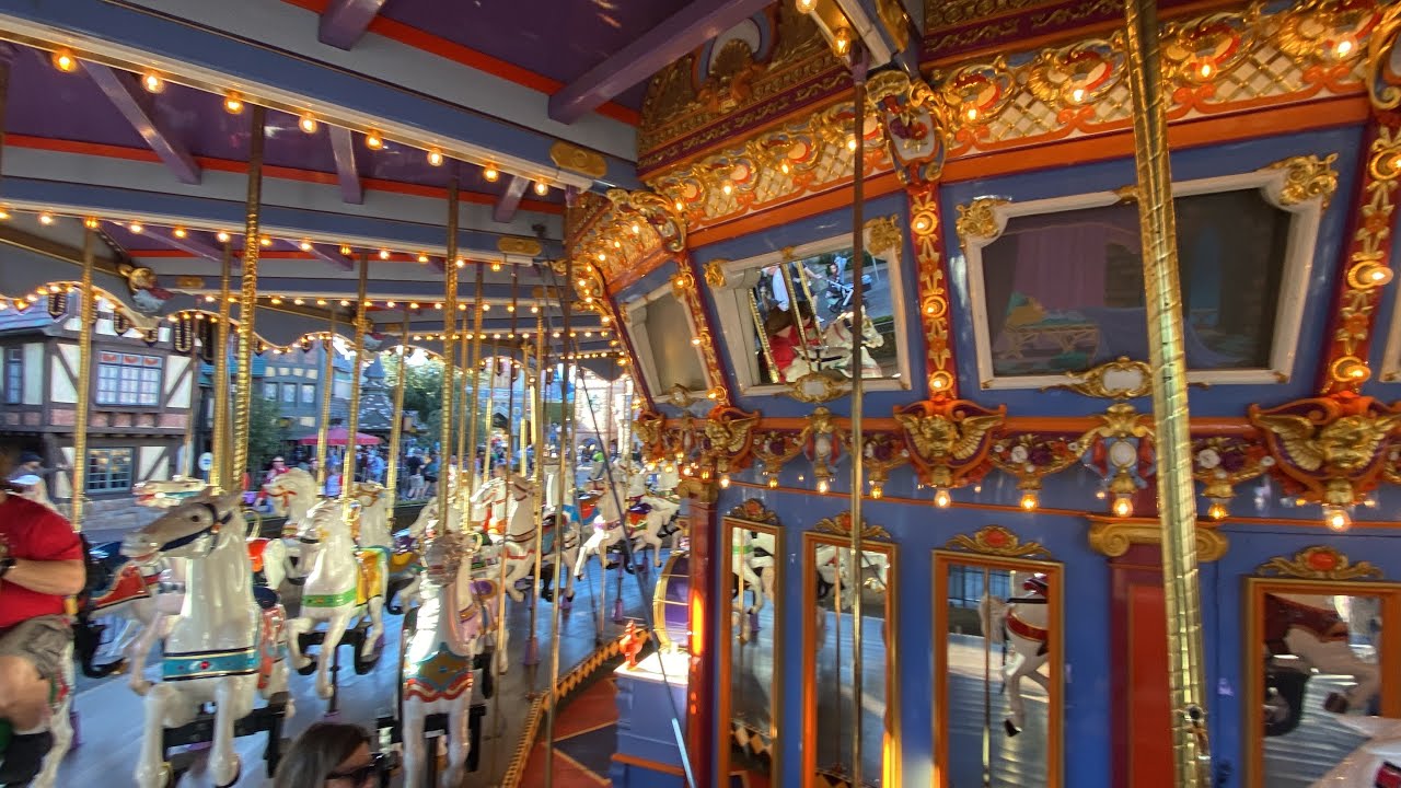 King Arthur Carrousel 1080p POV Full Ride Disneyland December 6th, 2023
