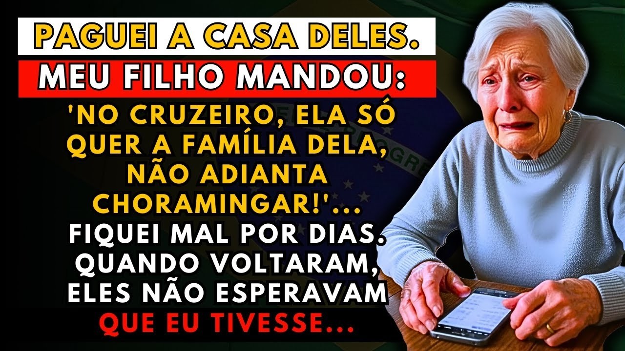 A HISTÓRIA REAL DESTA AVÓ👵MEU FILHO ME MANDOU  'MINHA ESPOSA QUER SÓ A FAMÍLIA DELA ', ENTÃO EU