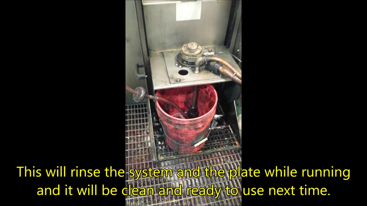 Micro-Fiber Anilox Roll Cleaning Plate in action! Anilox Cleaning Blanket by Efficient Anilox Care.