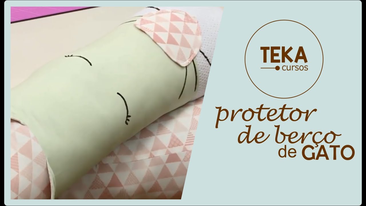 Costura criativa: protetor de berço de gatinho - TEKA