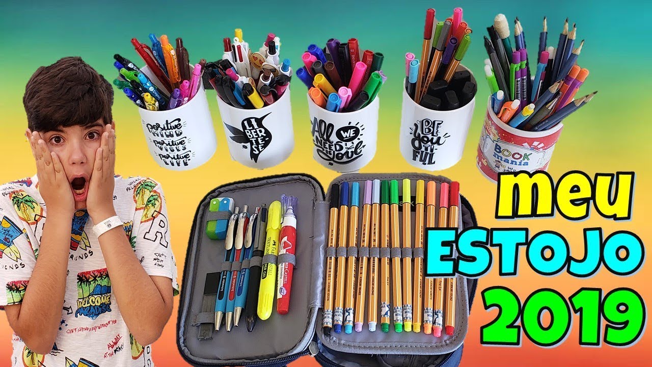 ARRUMANDO MEU ESTOJO / MATERIAL ESCOLAR 2019