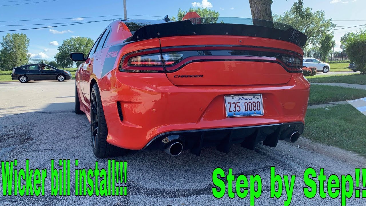 Установка Dodge Charger Wicker Bill!!! Шаг за шагом!!!