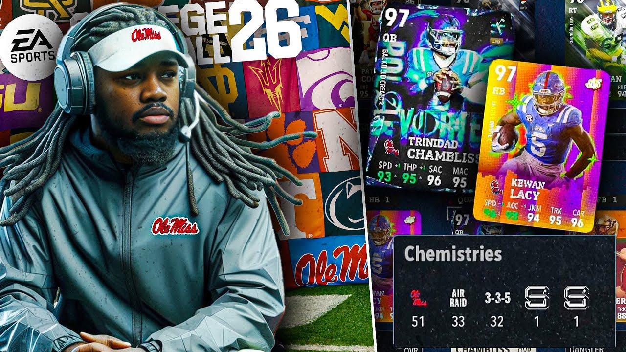 BUILDING THE OLE MISS THEME TEAM IN COLLEGE FOOTBALL 26 ULTIMATE TEAM!
