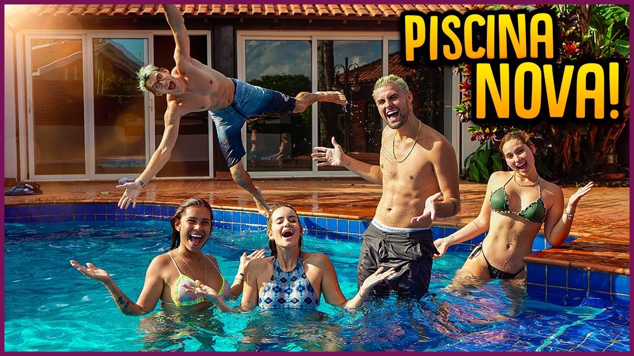 INAUGURANDO A PISCINA NOVA DA CASA NOVA!! [ REZENDE EVIL ]