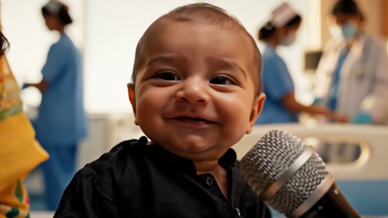 Mere 2 Chacho Hein Aur Dono He Muje Achy Lagte Hein Baby and Girl Ai Interview Video #ai #aibaby