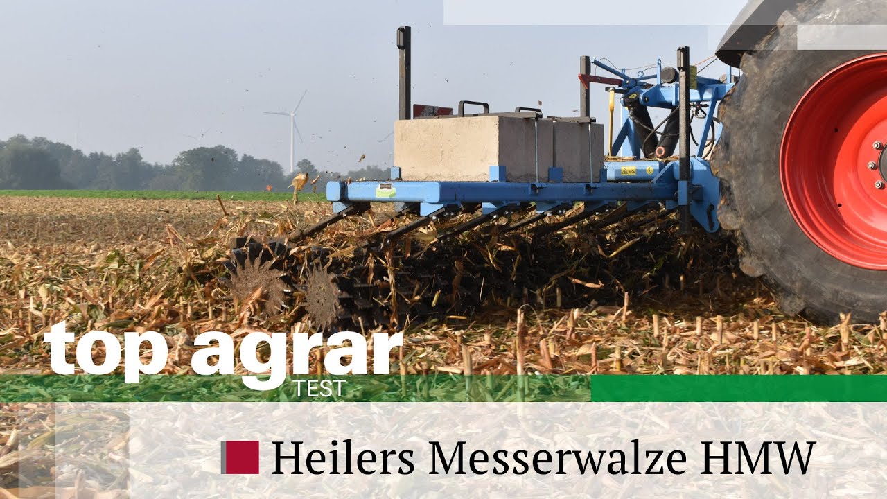top agrar Fahrbericht | Heilers Messerwalze HMW 6.0 | 1.440 Messer gegen Maisstoppeln