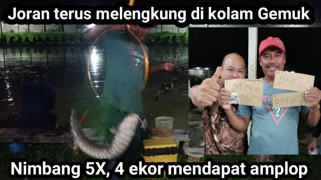 Mancing terbaik || Pesta strek di kolam Gemuk,5X nimbang mendapat 4 amplop