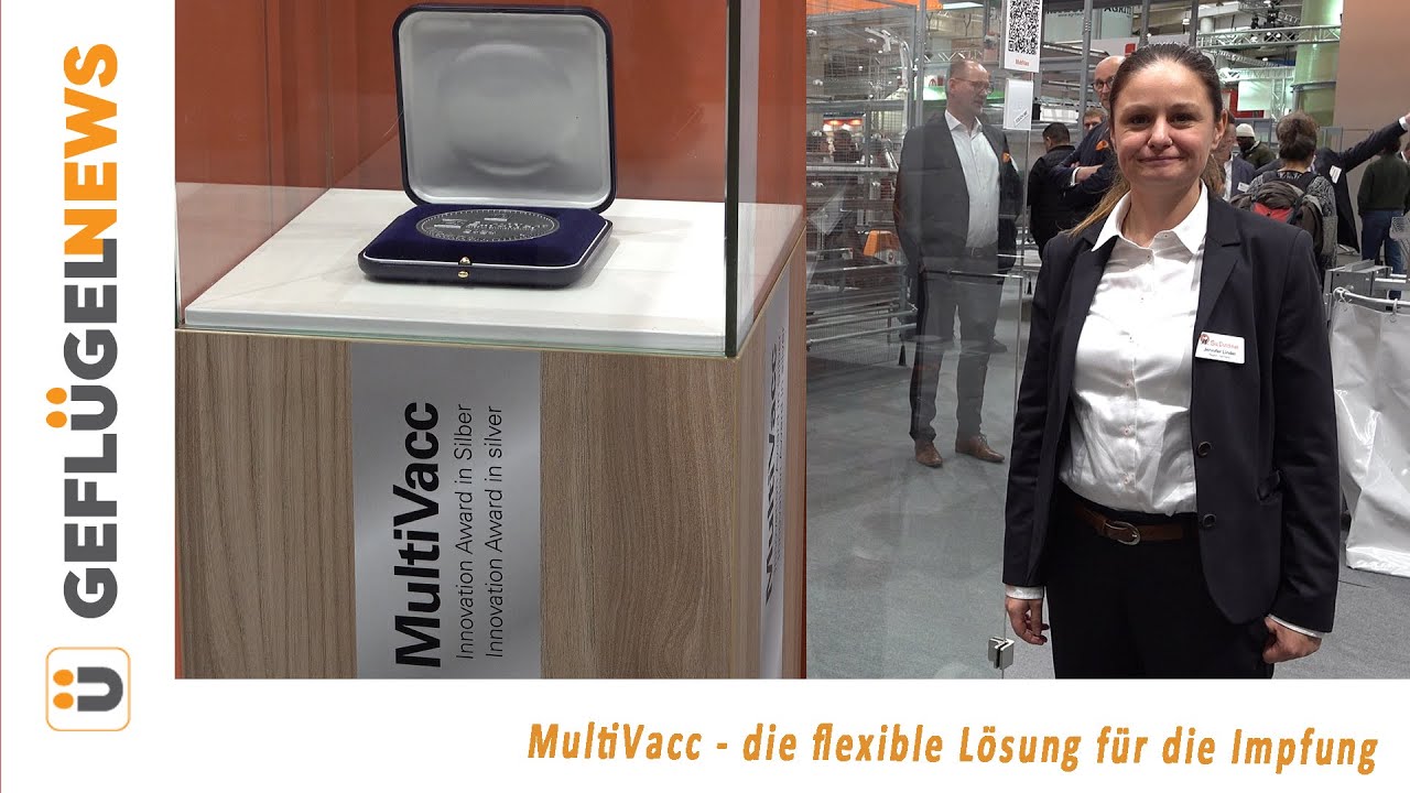 MultiVacc - halbautomatische Impfmaschine f&uuml;r Junghennen erh&auml;lt Silbermedaille - EuroTier 2024