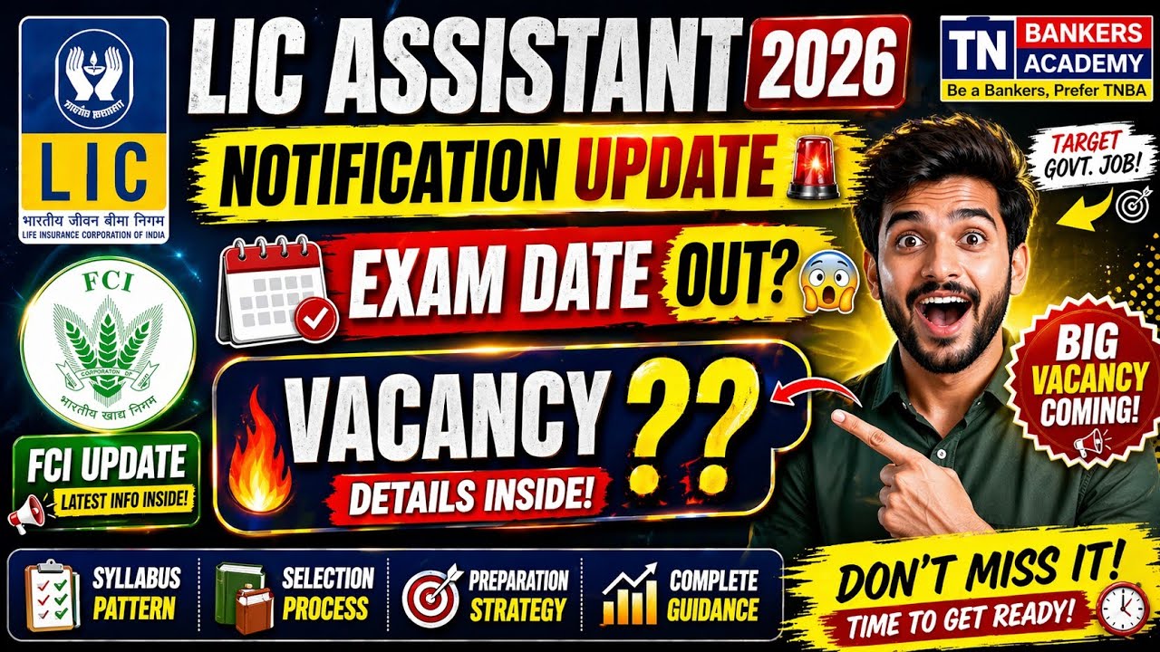 LIC Assistant Exam Dates & Vacancies | Play @1.5x Speed