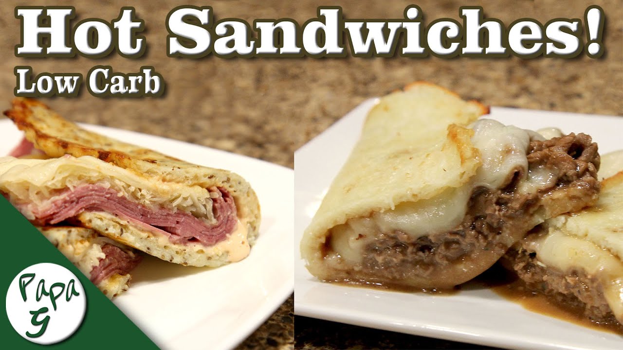 Roast Beef Po’boy and Reuben on Rye – Homemade Low Carb Bread – Low Carb Keto Sandwich Recipe