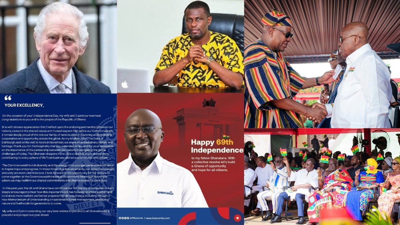 King Charles breaks silence to Prez Mahama after former Prez Nana Addo storms Jubilee House for...