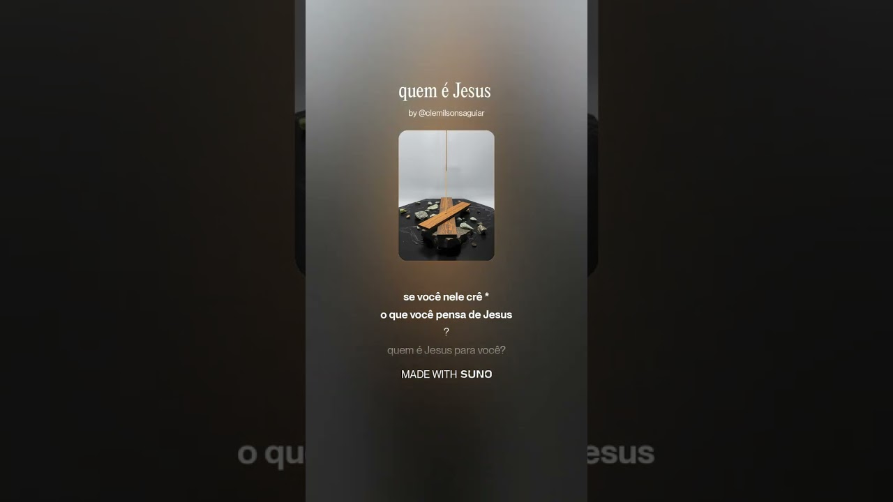 Quem é Jesus para você 