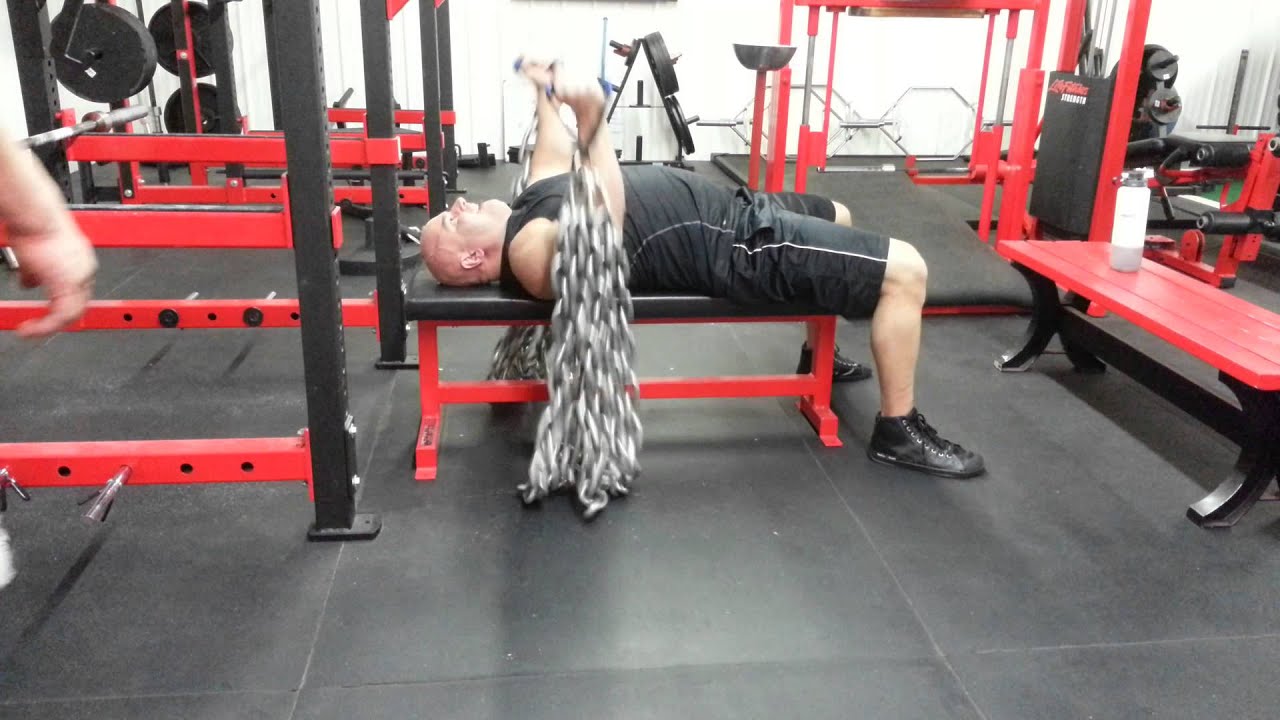 2/17/14 Pause reps/ close grip speed bench/dead bench/chain flies