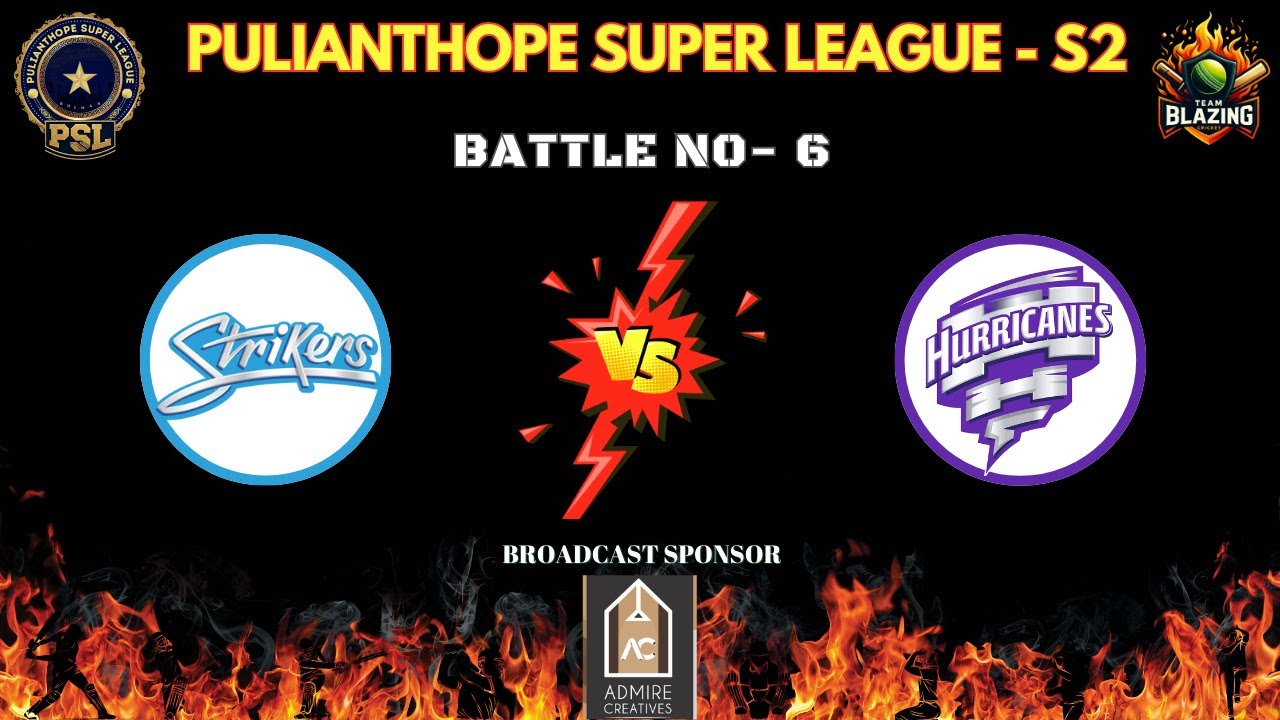 🔴 LIVE NOW 🔥 | Battle 6 – Hurricanes 🌪️ vs Strikers ⚔️ | PSL | Powered by Shafi & Afroz