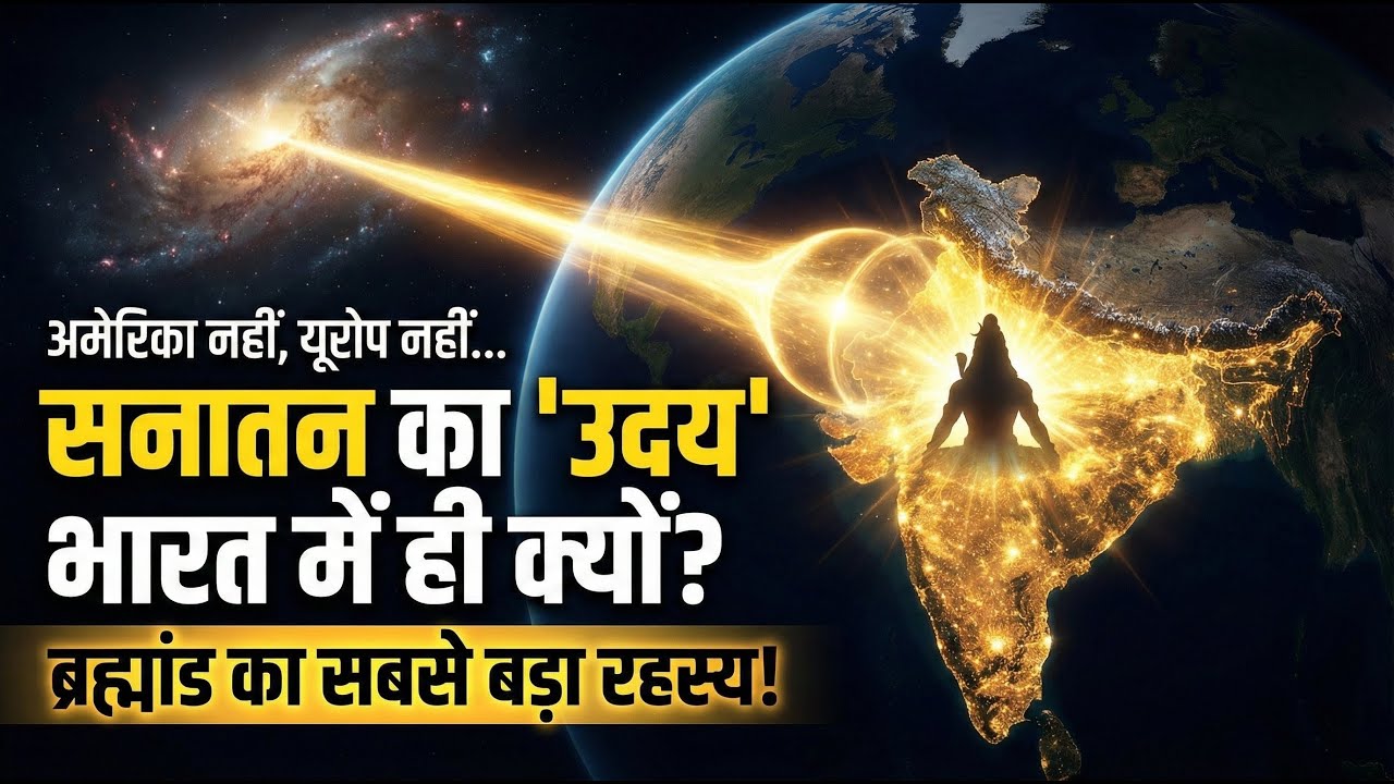 सनातन धर्म भारत में ही क्यों? | हिमालय और उज्जैन का असली रहस्य l भारत का नक्शा: एक 'Spiritual Lab'?🤔